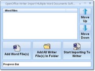 OpenOffice Writer Import Multiple Word Documents Software screenshot